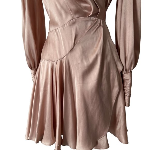Zimmermann Pink Satin Mini Dress - Picture 9 of 10